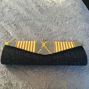 Elegant Black and Yellow Clutch